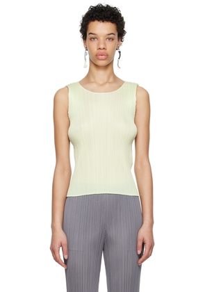 PLEATS PLEASE ISSEY MIYAKE Green Monthly Colors May Tank Top