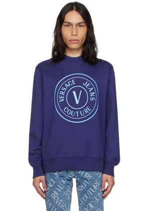 Versace Jeans Couture Navy V-Emblem Sweatshirt
