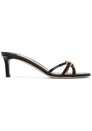 TOM FORD Black Stamped Lizard Whitney Mules