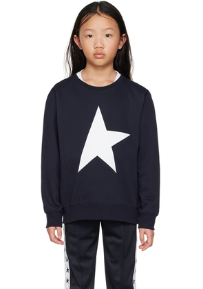 Golden Goose Kids Navy Maxi Star Sweatshirt