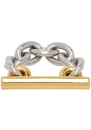 Rabanne Gold & Silver XL Link Chain Ring