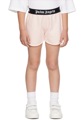 Palm Angels Kids Pink Vented Shorts