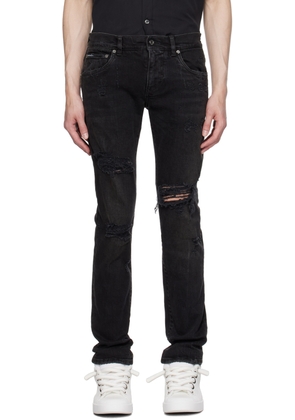 Dolce & Gabbana Black Five-Pocket Jeans
