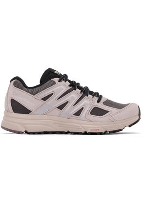 Salomon Taupe & Gray X-Mission 4 Suede Sneakers