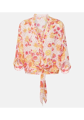 Poupette St Barth Azia floral shirt
