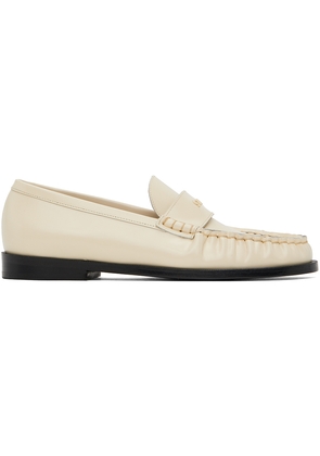 Staud Off-White Loulou Loafers