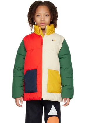 Bobo Choses Kids Multicolor Color Block Puffer Jacket