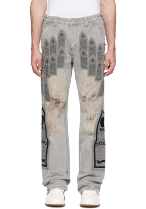 Who Decides War Gray Patch Trousers
