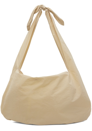 AMOMENTO SSENSE Exclusive Beige Large Knotted Shoulder Bag