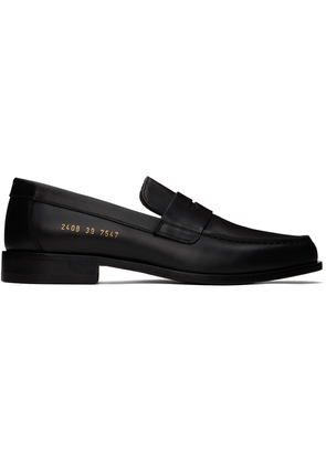 Common Projects Black Leather Loafers