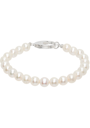 Hatton Labs White Classic Pearl Bracelet