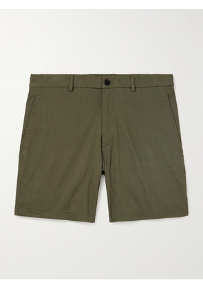 Theory - Curtis 7&quot; Straight-Leg Good Linen Shorts - Men - Green - UK/US 28