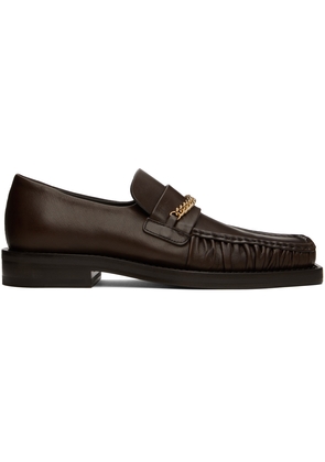 Martine Rose Brown Square Toe Loafers