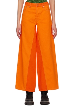 GANNI Orange Jozey Jeans