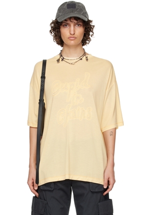 Acne Studios Yellow Embroidered T-Shirt