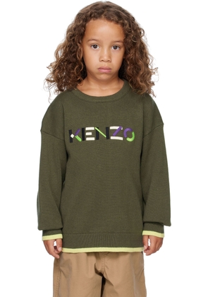 Kenzo Kids Khaki Logo Sweater