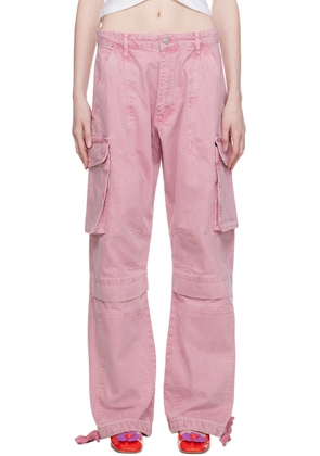 Moschino Jeans Pink Cargo Jeans