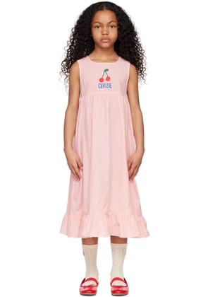 Jellymallow SSENSE Exclusive Kids Pink Cherry Maxi Dress
