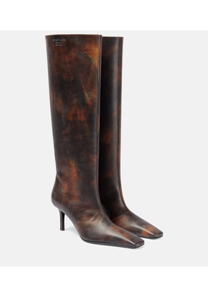 Acne Studios Painted leather knee-high boots
