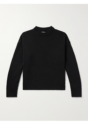 AMI PARIS - Merino Wool and Cashmere-Blend Sweater - Men - Black - M