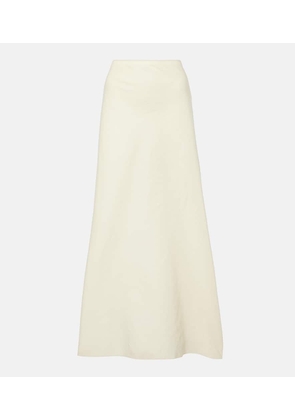 Khaite Mauva silk and cotton organza maxi skirt