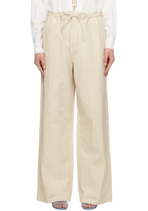 Christopher Esber Off-White Multi Paneled Trousers