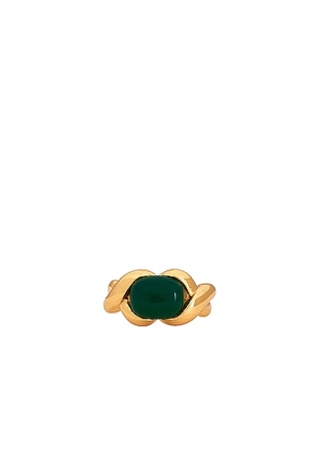 AUREUM Verde Ring in Gold - Metallic Gold. Size 4 (also in ).