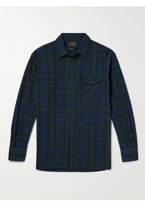 Beams Plus - Checked Cotton-Flannel Shirt - Men - Blue - S