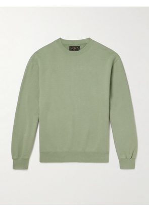 Beams Plus - Cotton-Jersey Sweatshirt - Men - Green - S
