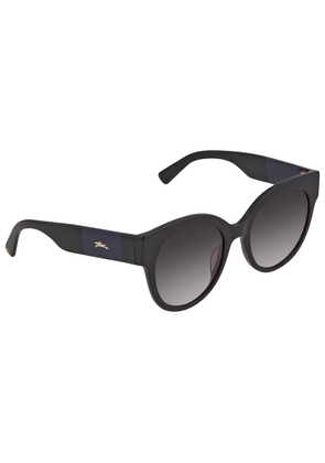 Longchamp Grey Gradient Round Ladies Sunglasses LO673S 001 53
