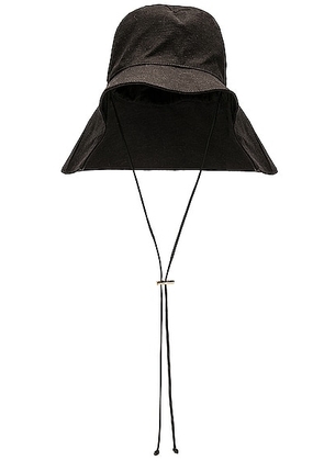 SENSI STUDIO Safari Hat in Black - Black. Size S (also in ).