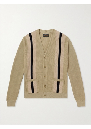 Beams Plus - Striped Cotton Cardigan - Men - Neutrals - S