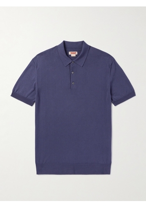 Baracuta - Cotton Polo Shirt - Men - Blue - S