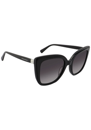 Longchamp Grey Gradient Cat Eye Ladies Sunglasses LO669S 001 56