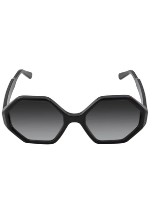 Salvatore Ferragamo Grey Gradient Hexagonal Ladies Sunglasses SF1070S 001 52