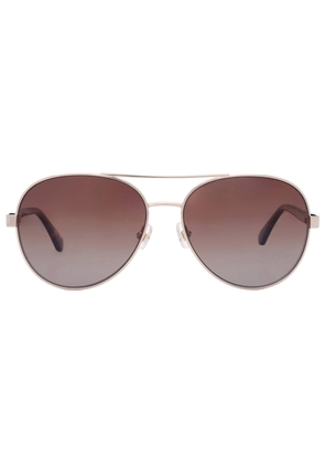 Kate Spade Polarized Brown Gradient Pilot Ladies Sunglasses AVERIE/S 006J/LA 58