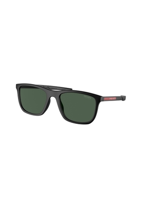 Prada Linea Rossa Dark Green Rectangular Mens Sunglasses PS 10WS 1BO06U 54