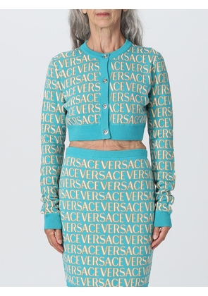 Cardigan VERSACE Woman colour Gnawed Blue