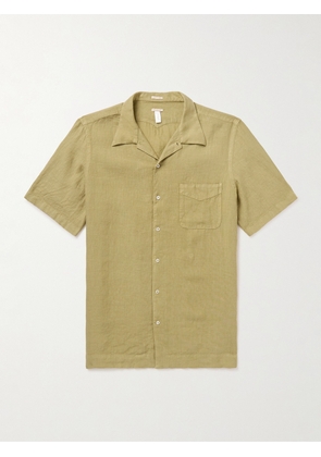 Massimo Alba - Venice Convertible-Collar Linen Shirt - Men - Green - S