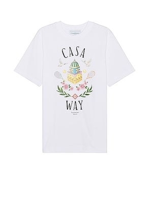 Casablanca Casa Way T-shirt in Casa Way - White. Size XL/1X (also in ).