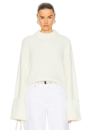 GRLFRND Jeren Sweater in Ivory - Ivory. Size M (also in S, XL).