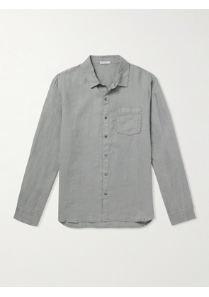 James Perse - Garment-Dyed Linen Shirt - Men - Gray - 1