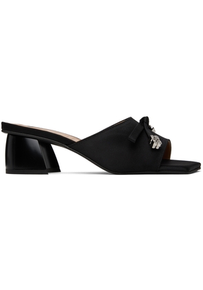 GANNI Black Butterfly Bow Mules