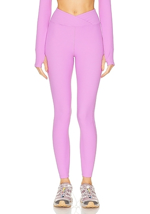 YEAR OF OURS Thermal Veronica Legging in Mauve - Purple. Size S (also in XS).