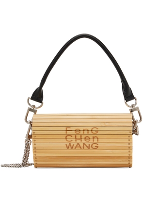 Feng Chen Wang Beige & Black Side Love Bamboo Bag