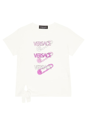 Versace Kids Logo cotton T-shirt
