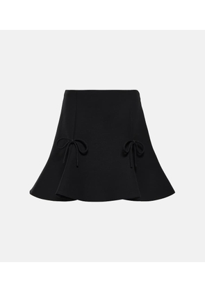 Valentino Crêpe couture miniskirt