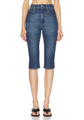 Coperni High Waisted Cropped Skinny in Blue - Blue. Size 34 (also in 36).