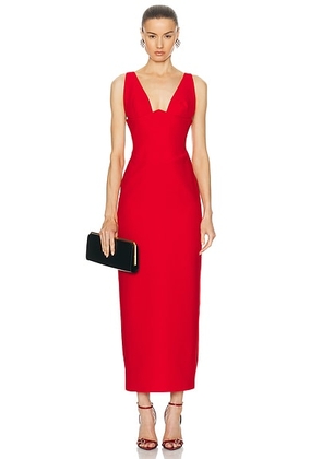 The New Arrivals by Ilkyaz Ozel Anais Dress in Pedro Red - Red. Size 34 (also in 36).