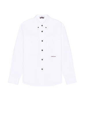Stone Island Overshirt in White - White. Size L (also in M, S, XL/1X).